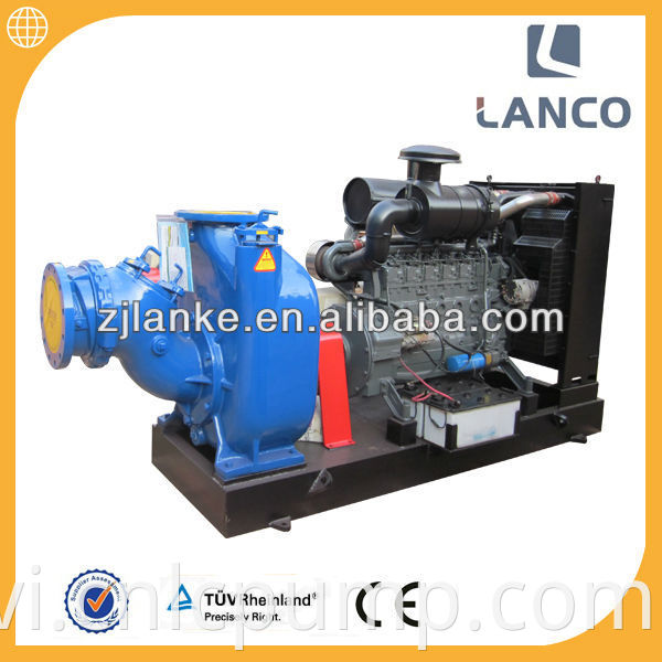 Lanco P loại 4 inch Tự ngang mồi ly tâm Isuzu Diesel bơm